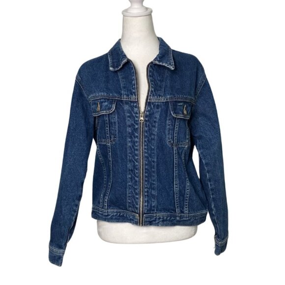 Tommy Hilfiger Tommy Jeans Women's Logo Patch Denim Jean Jacket, Size Medium - Picture 2 of 16